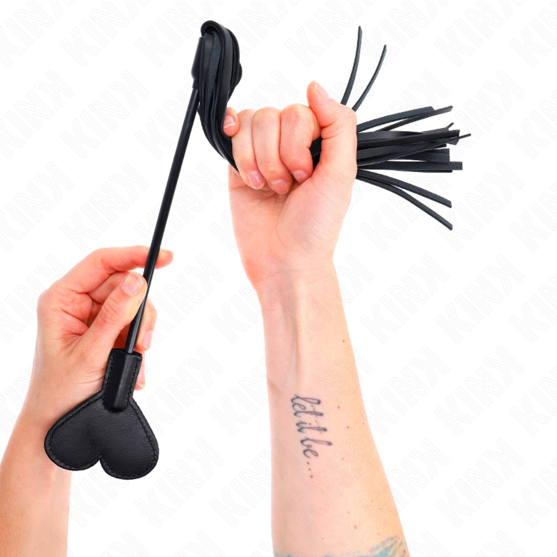 KINK Range Heart Paddle 35 cm - Premium Impact Priedas, juoda-raudona