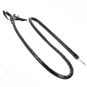 KINK Long Shiny PVC Whip 138 cm - Black Precision Impact Tool