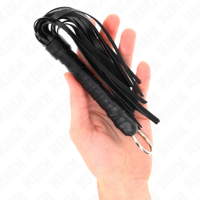 KINK Simple Mini whip Black 28cm - kompaktiškas smūginis priedas