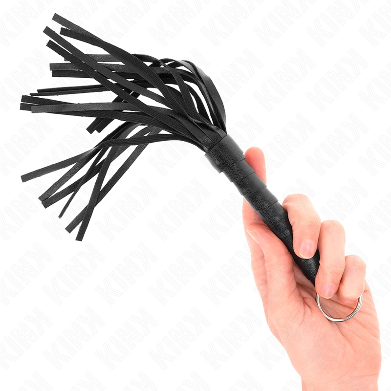 KINK Simple Mini whip Black 28cm - kompaktiškas smūginis priedas