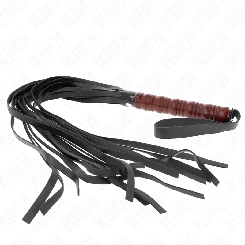 KINK raudonmedžio plakinys 53 cm - Elegant Impact Tool, dirbtinė oda, ruda