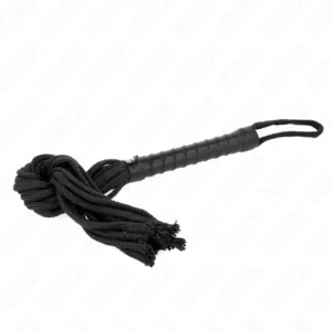 KINK Black Rope Whip 56 cm - Durable Braided Model for Precision Play