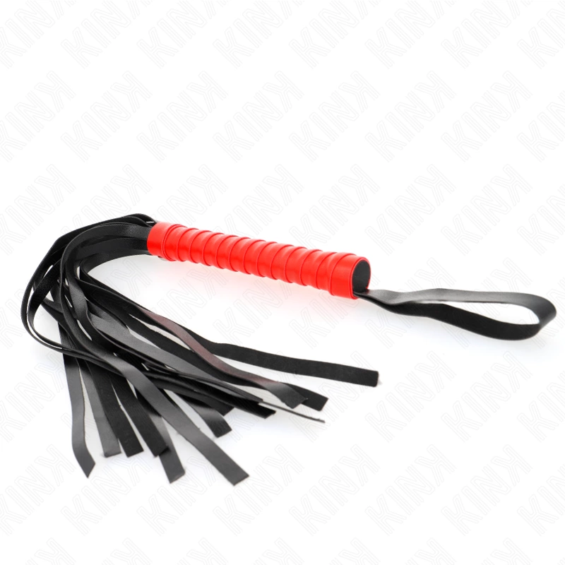 KINK Soft Tail Impact Whip 50 cm - kompaktiškas lankstus modelis, juodas