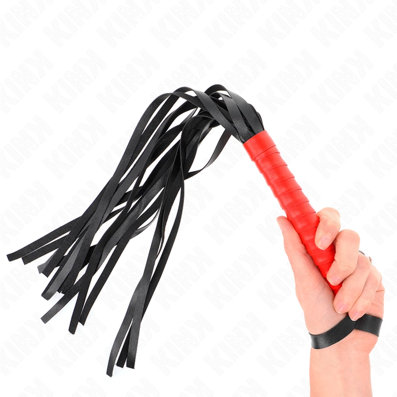KINK Soft Tail Impact Whip 50 cm - kompaktiškas lankstus modelis, juodas