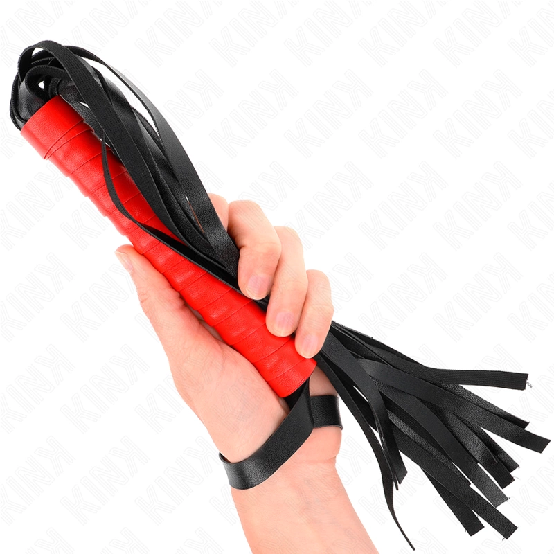 KINK Soft Tail Impact Whip 50 cm - kompaktiškas lankstus modelis, juodas