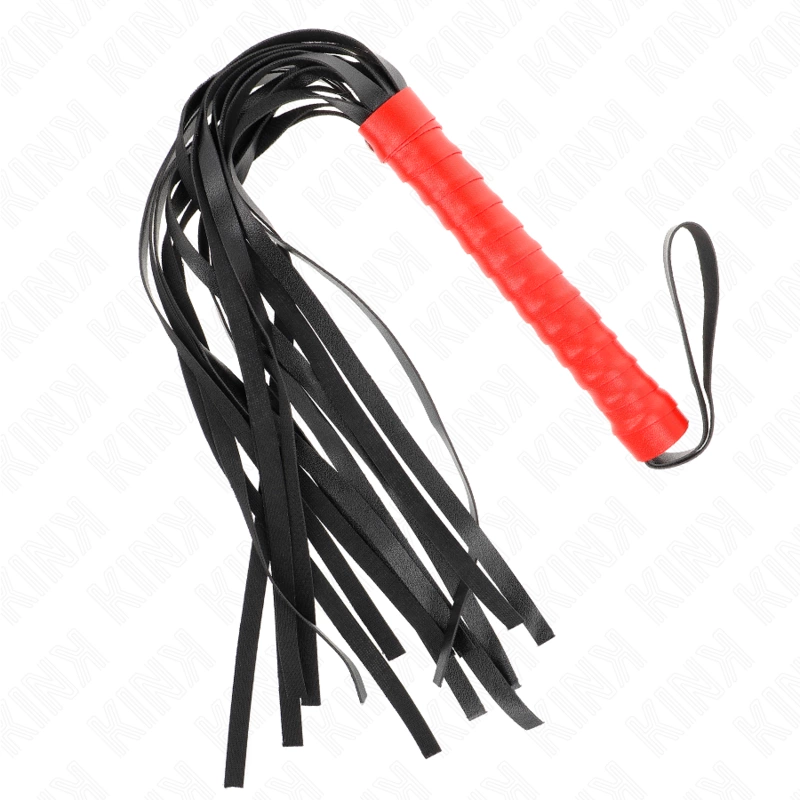 KINK Soft Tail Impact Whip 50 cm - kompaktiškas lankstus modelis, juodas