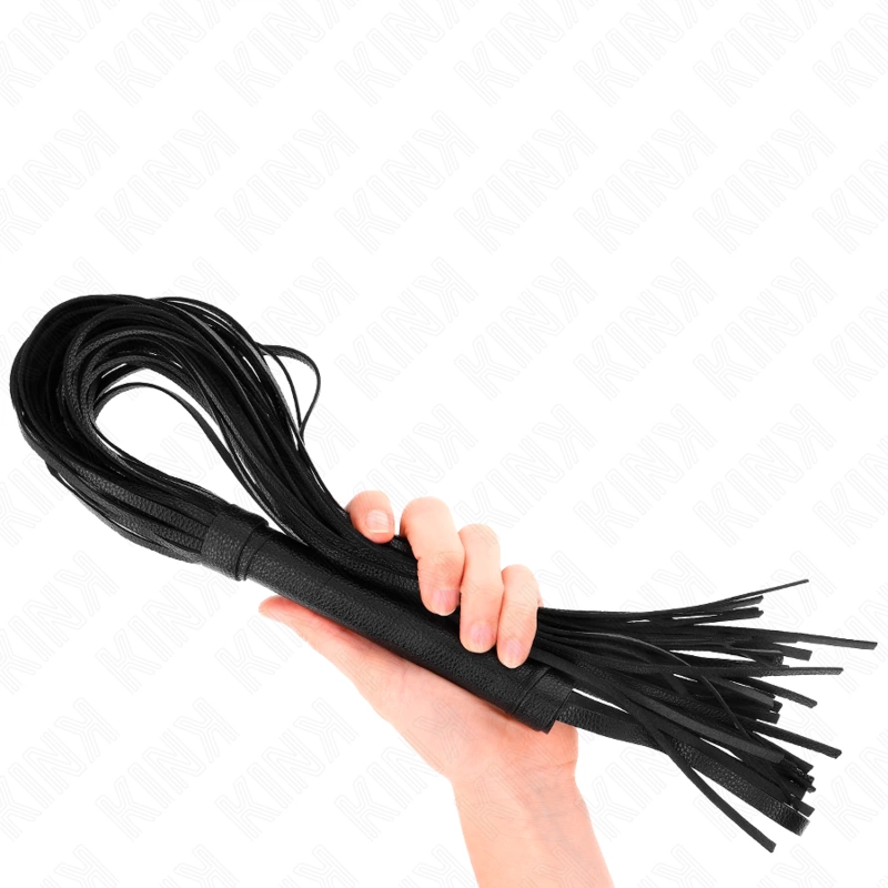 KINK juodas minkštas PVC, 70 cm stiprus smūgis - lankstus kelių uodegų dizainas