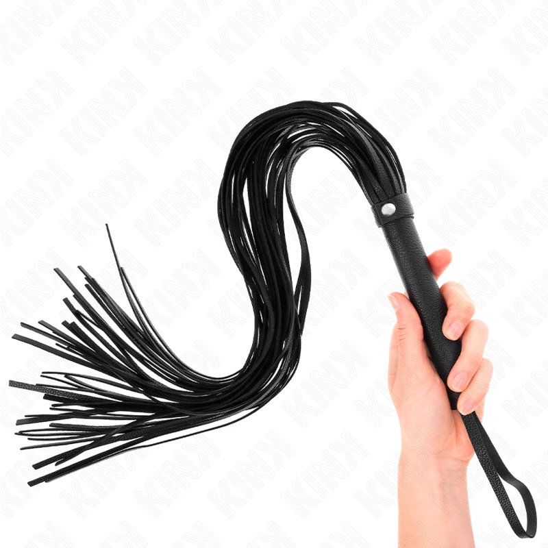 KINK juodas minkštas PVC, 70 cm stiprus smūgis - lankstus kelių uodegų dizainas