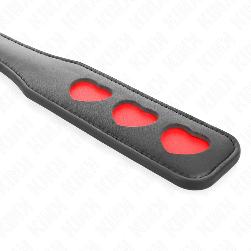 KINK Heart Palette Paddle 32 x 6 cm - Premium Leather Impact Tool