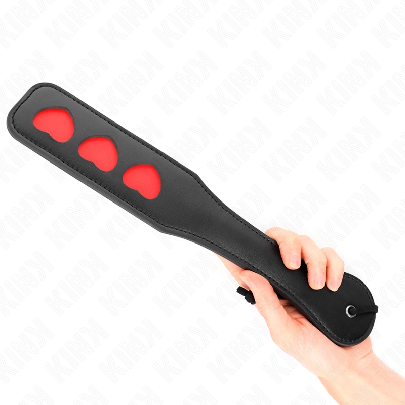 KINK Heart Palette Paddle 32 x 6 cm - Premium Leather Impact Tool