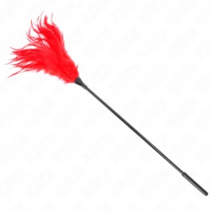KINK Red Tickle Feather Duster 45 cm - Sensory Play Accessory