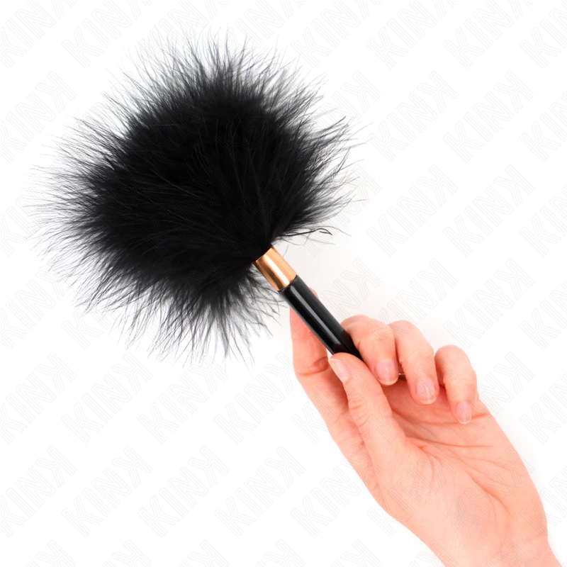 KINK Black Gold metalo plunksnų erzintuvas – 18 cm sensorinis aksesuaras