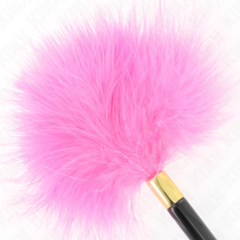KINK Fuksijos auksinės plunksnos erzintuvas 18 cm - elegantiškas jutimo priedas