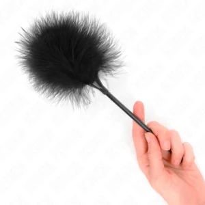 KINK Black Feather Sensory Wand 27 cm - Elegant Teasing Accessory