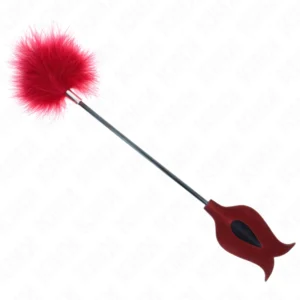 KINK Tickle Feathers Rose-Shaped Paddle 8 cm - Sensory Play Accessory