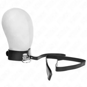 KINK Studded Leash 116cm & Leatherette Collar 50x5cm - Adjustable Set