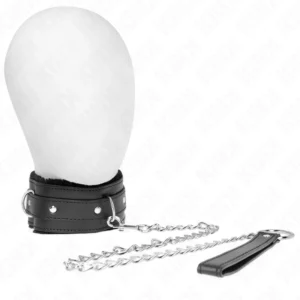 KINK Collar & Leash Set Black 65cm Adjustable 36-42cm High Comfort