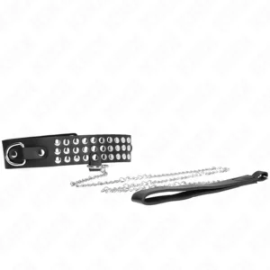 KINK Adjustable Necklace with Shiny Strap 65 cm Black 37-42 cm