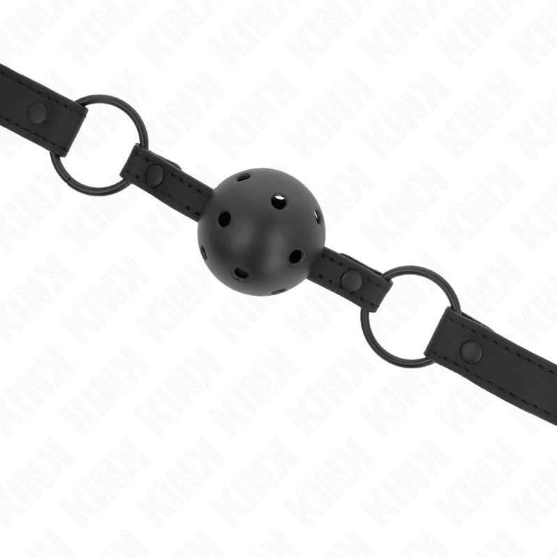 KINK Neoprene Ball Gag Adjustable 4.5cm Ball, 41-59cm Strap, Black