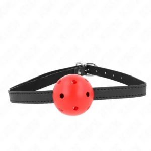 KINK Simplicity Red Breathable Silicone Ball Restriction 4.5cm Adjustable