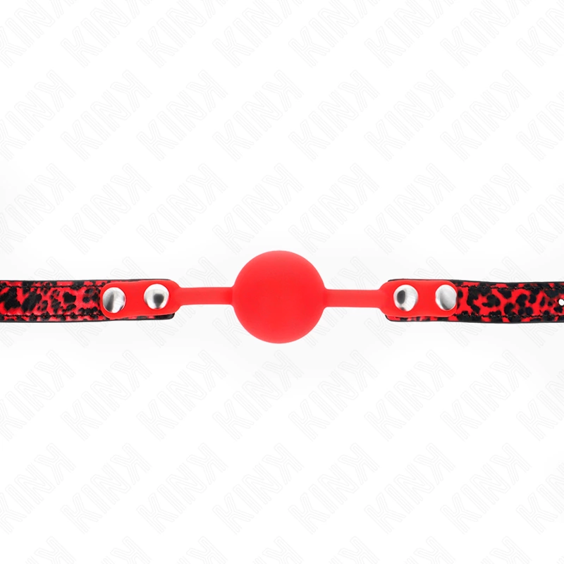KINK Silicone Ball Gag Model 2 Black 4cm - Adjustable 60x2cm Strap