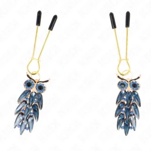 KINK Owl Pendant Adjustable Nipple Clamps 6 cm - Stylish Metal Design