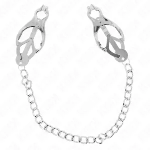 KINK Japanese Clover Clamp Set with Silver Chain 30cm - Precision Steel Design