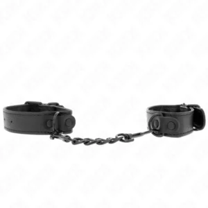 KINK Beginner Adjustable Wrist Cuffs 13-23cm Black Leather System