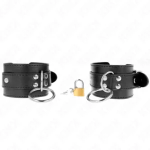 KINK O-Ring Adjustable Wrist Restraints Black 20-28cm x 5.5cm