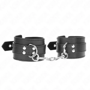 KINK Wrist Restraints with Studs 35x6 cm - Adjustable Leather Cuffs