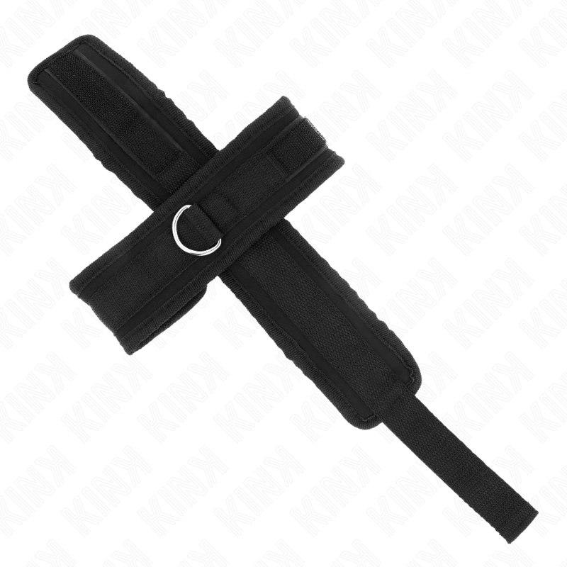 KINK Cross Cuffs Black 34x5,5 cm - Reguliuojama riešo atramos sistema