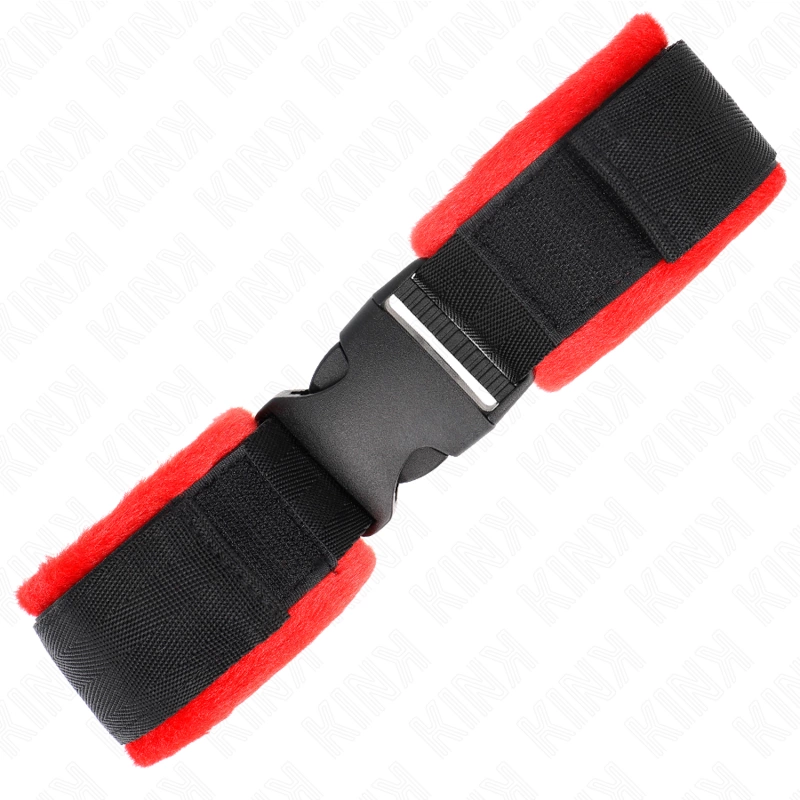 KINK nailono reguliuojamos riešų atramos juodos 25-35 cm x 6 cm kabliukas ir kilpa