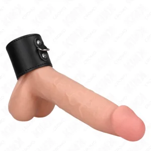 KINK Leather Ring Adjustable Pressure System 18x5 cm Black