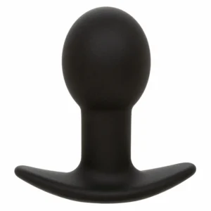 CalExotics Rock Bottom Silicone Black Vibrating Plug 10 Modes USB Rechargeable