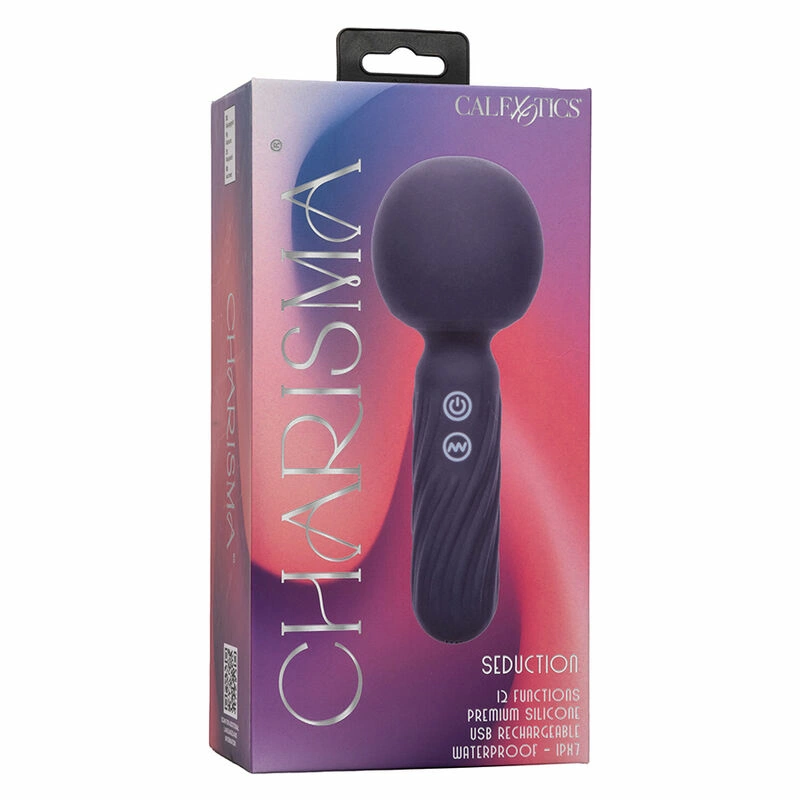 CalExotics Charisma Seduction Massager 12 režimų, atsparus vandeniui, violetinis