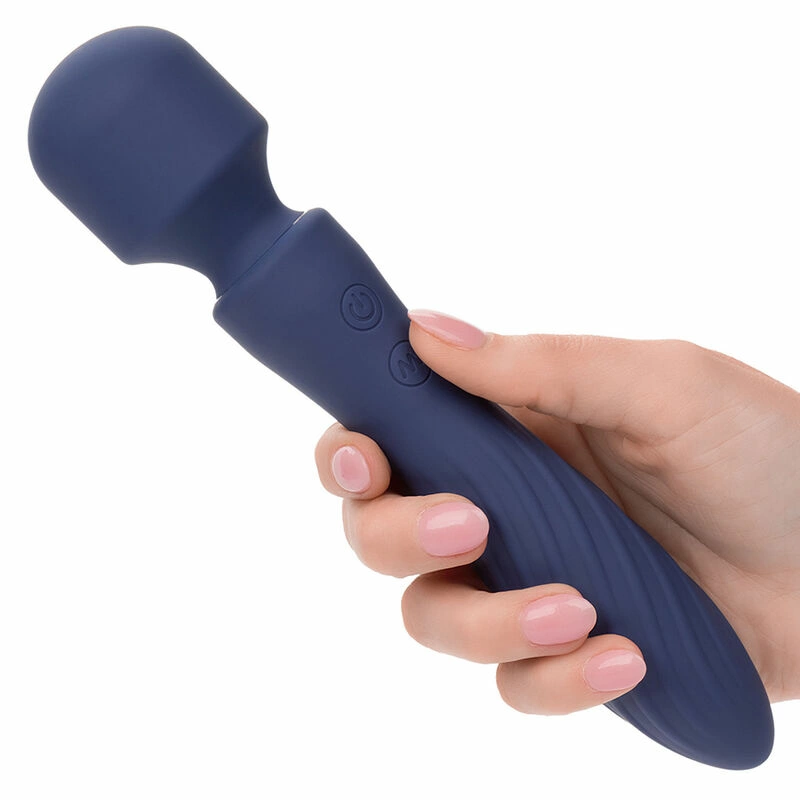 CalExotics Charisma Mystique Dual Motor Massager 21,5cm purpurinis silikonas