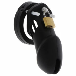 Hidden Desire Extreme Silicone Chastity System Size L Black 9cm