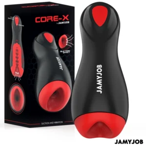 Jamyjob CORE-X Black-Red Automatic Intimate Device, 5 Modes, USB, Waterproof