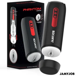 JAMYJOB PHANTOM Automatic Intimate Device 5 Modes Black-Red Silicone