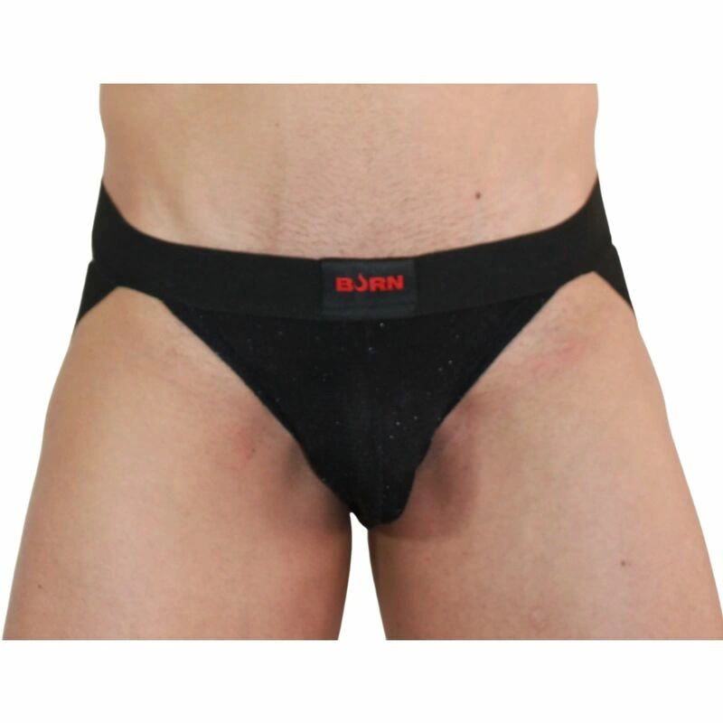 BURN Jockstrap Shiny Black L - Premium Comfort & Modern Design