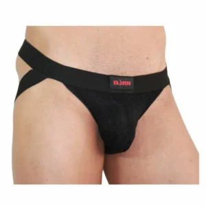 BURN Jockstrap Shiny Black L - Premium Comfort & Modern Design