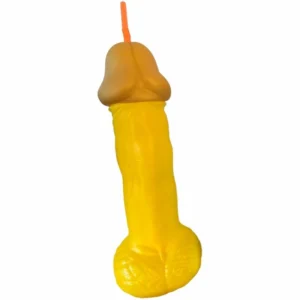 DIVERTY SEX Diablo Picante Yellow Party Glass 500ml Fluorescent Plastic