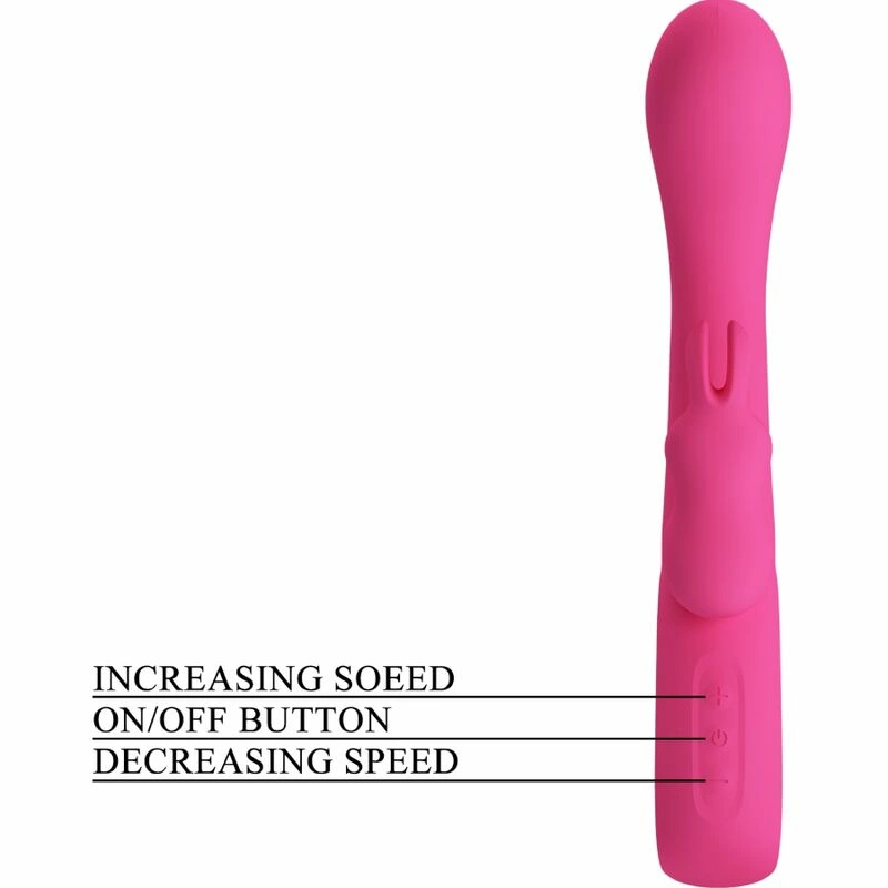 Pretty Love Novak Pink Dual-Action Intimate Massager 12 Modes USB