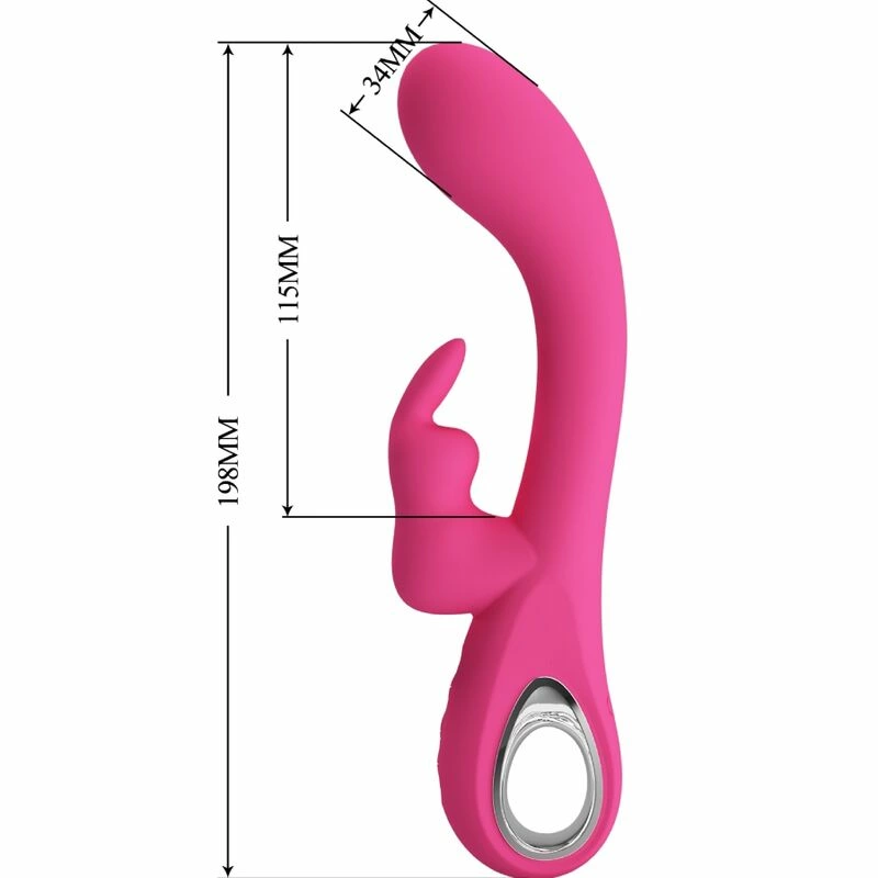 Pretty Love Novak Pink Dual-Action Intimate Massager 12 Modes USB
