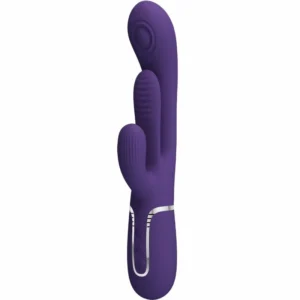 Pretty Love Shania Triple System Intimate Vibrator Purple Silicone USB
