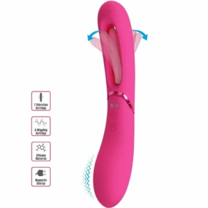 Romance MC63 Pink Intimate Massager 7 Modes Ergonomic Silicone