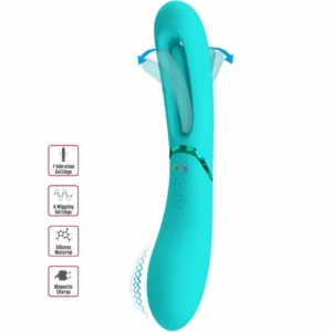 ROMANCE Lexie Blue Intimate Device 7 Modes Dual-Action Silicone