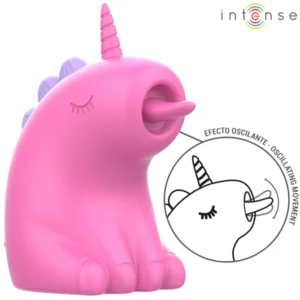 INTENSE Pinkie 360 Rotating Tongue System, Unicorn Design, Fuchsia, USB