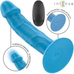 INTENSE PHOEBE Blue Silicone Intimate Device 10 Modes Remote 19cm