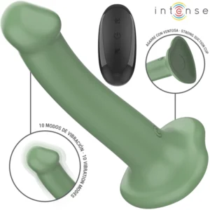 Intense Becca Green Vibrator 10 Modes with Suction Cup & Remote, 17.5cm